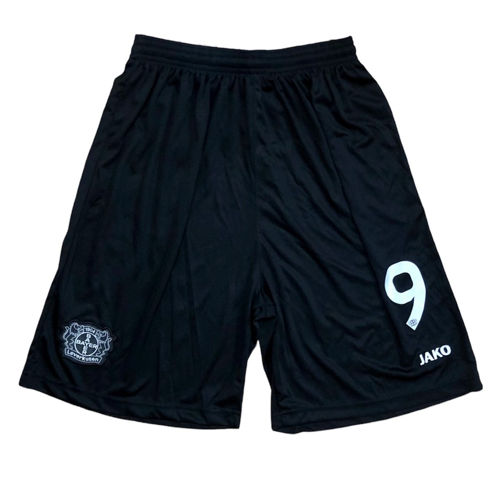 Bayer Leverkusen black soccer shorts